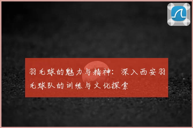 羽毛球的魅力与精神:深入西安羽毛球队的训练与文化探索