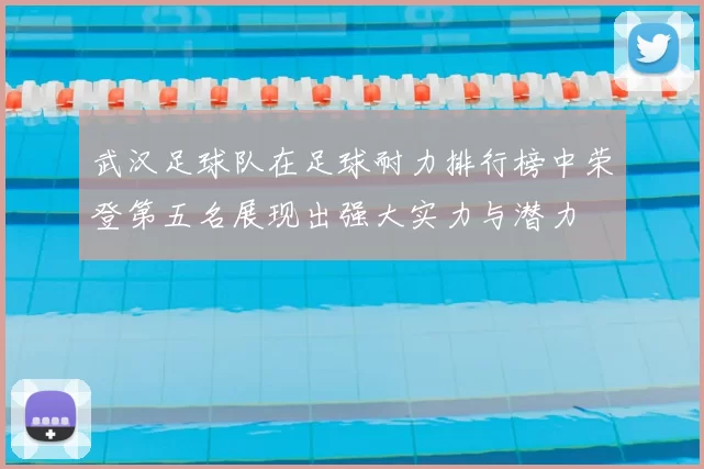 武汉足球队在足球耐力排行榜中荣登第五名展现出强大实力与潜力